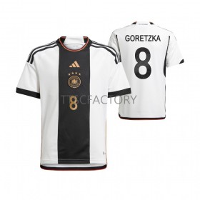 Completo Calcio Germania Leon Goretzka 8 Divisa Prima Mondiali 2022